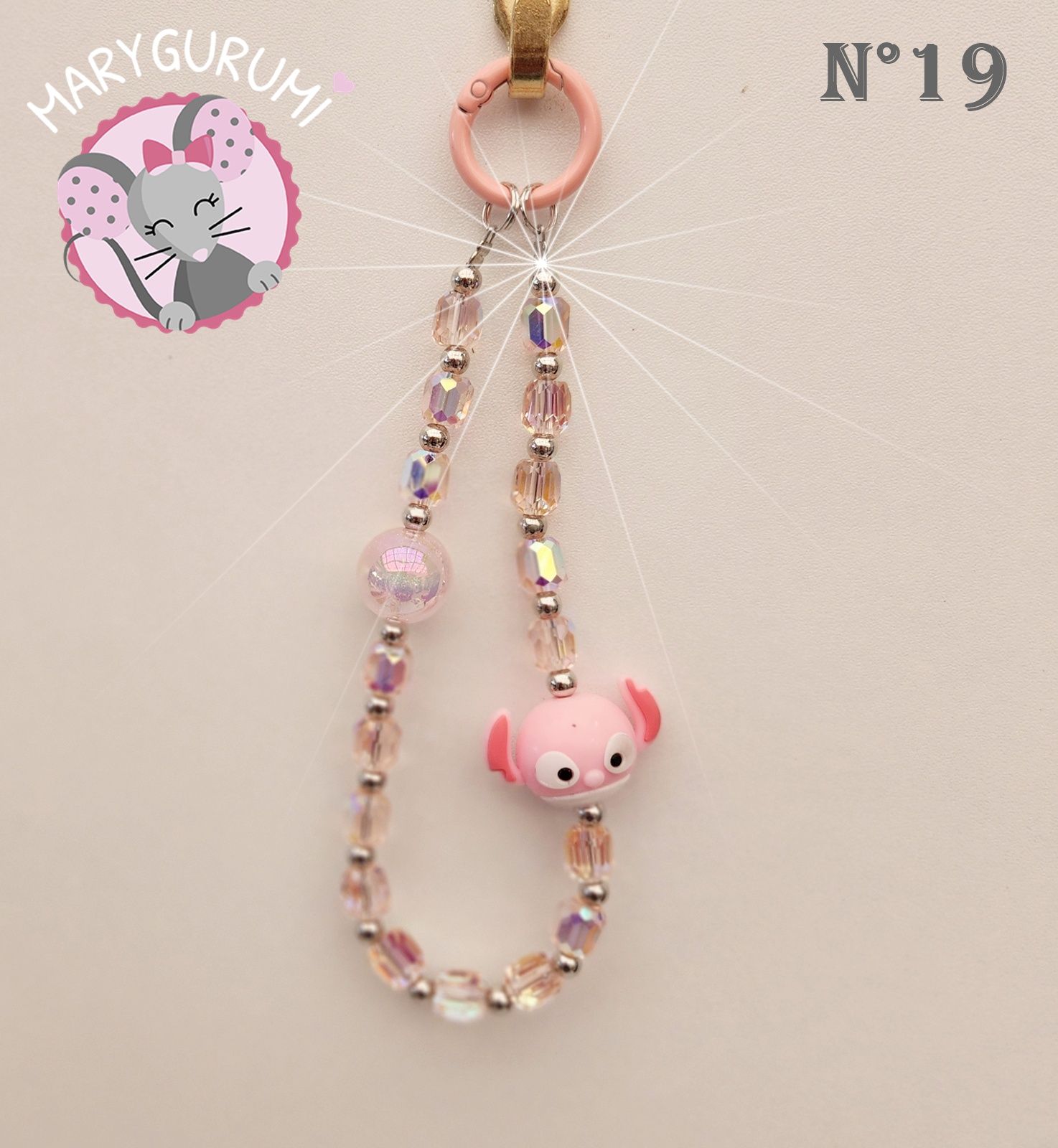 Bijou de sac ou chaine de téléphone N°19