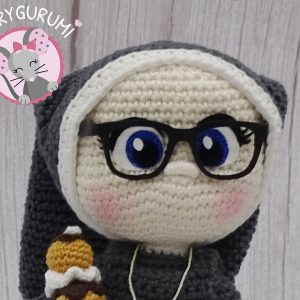 Lunettes rectangle classique pour poupée