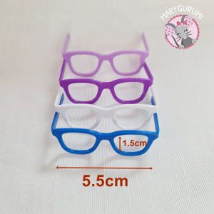 Lunettes rectangle classique pour poupée