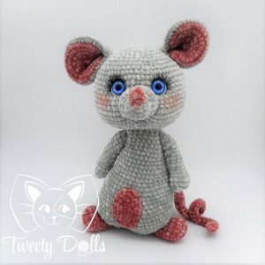 grande souris velour modèle ZAZA