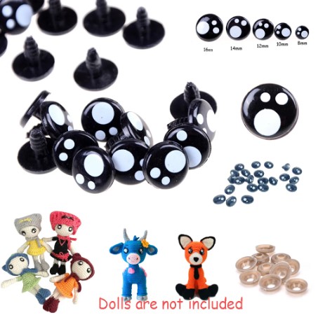 5 paires Yeux de sécurité KAWAI ronds – Image 2