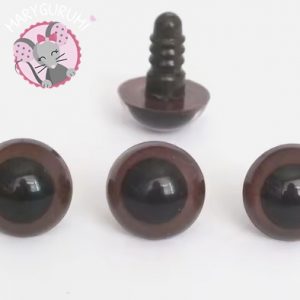 10 Yeux de sécurité marron