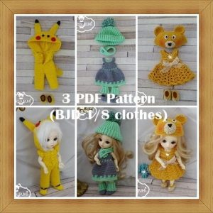 TUTORIEL : 3 Tenues pour poupée BJD