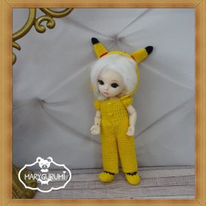 TUTORIEL : Tenue Pikachu pour poupée BJD)
