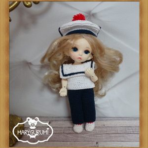 TUTORIEL : Tenue Marin pour poupée BJD