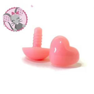 Nez/Museaux Cœurs Roses sécurité pour Amigurumi