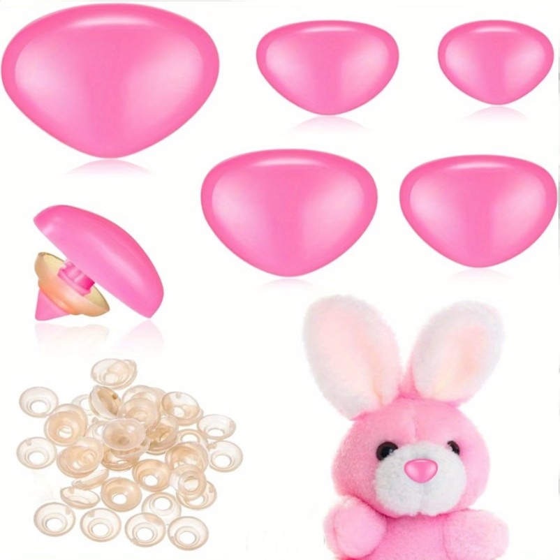 Nez/Museaux Roses sécurité pour Amigurumi