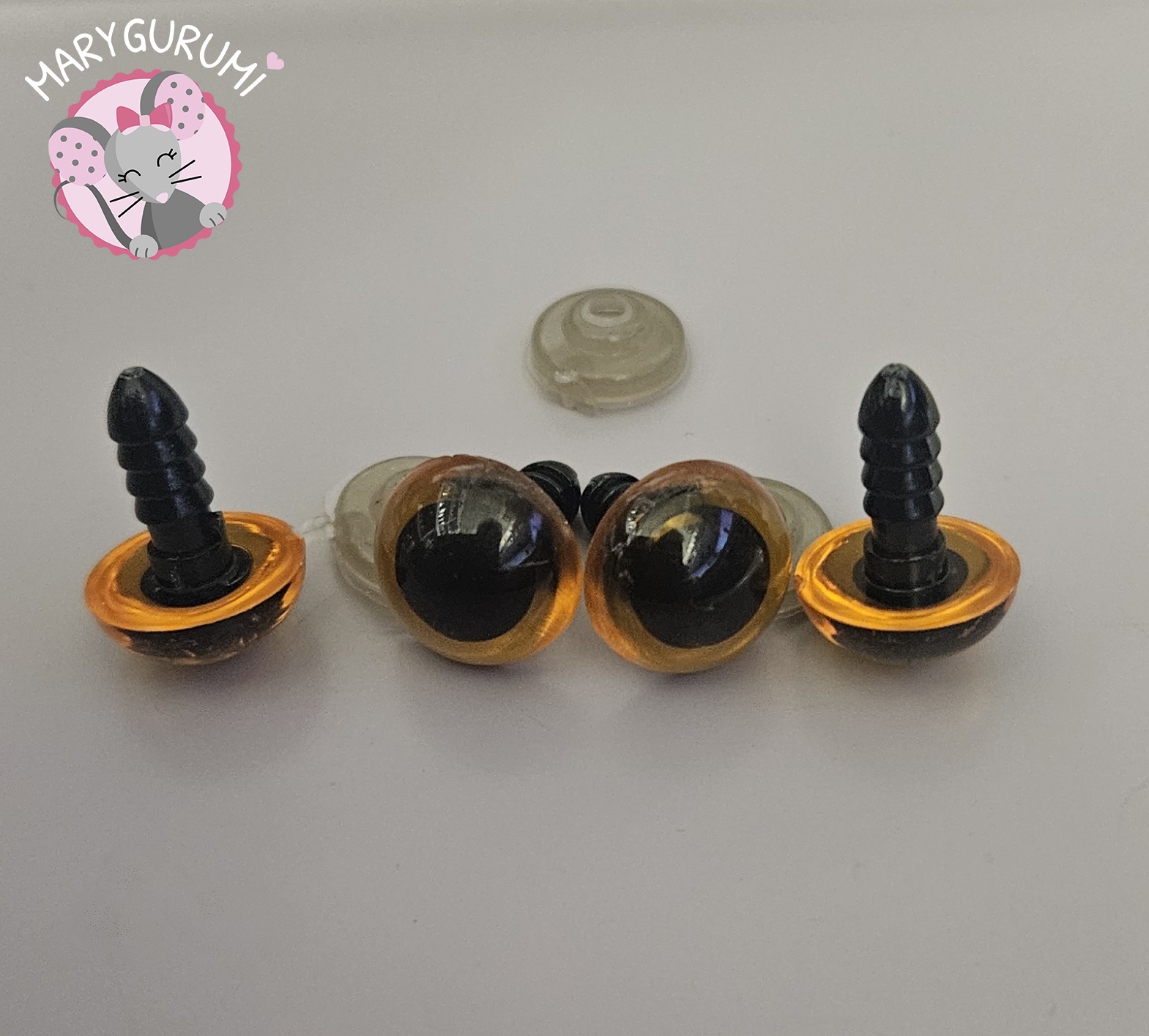 Yeux marron dorés sécurité pour Amigurumi