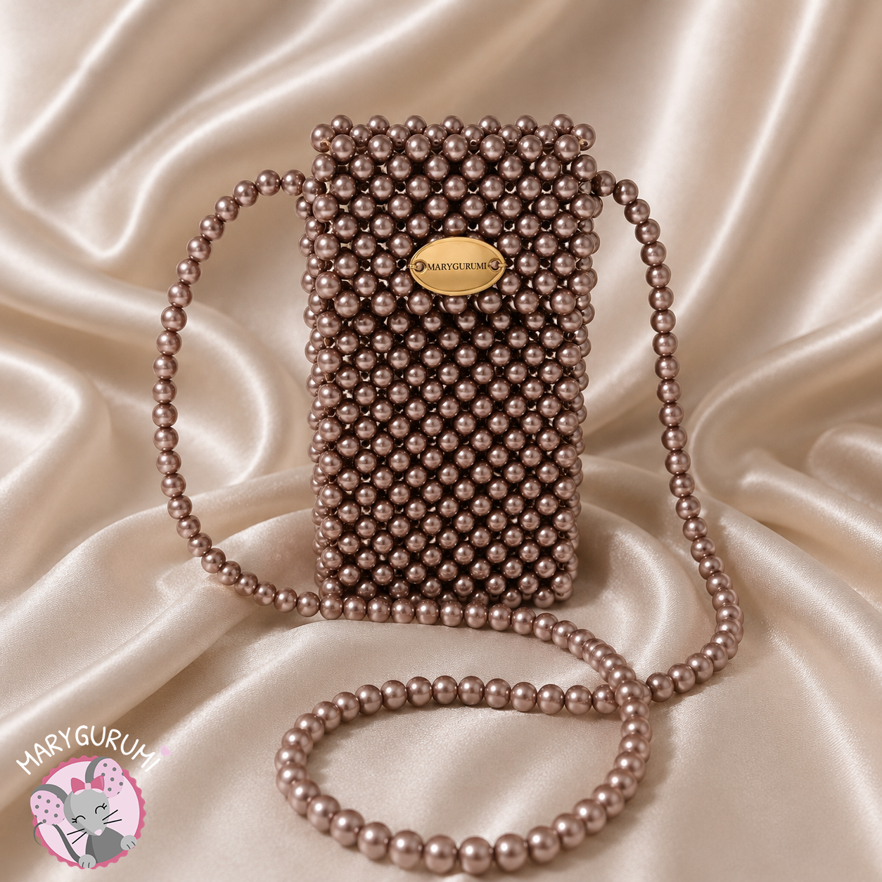 Pochette téléphone "TELYA" Café