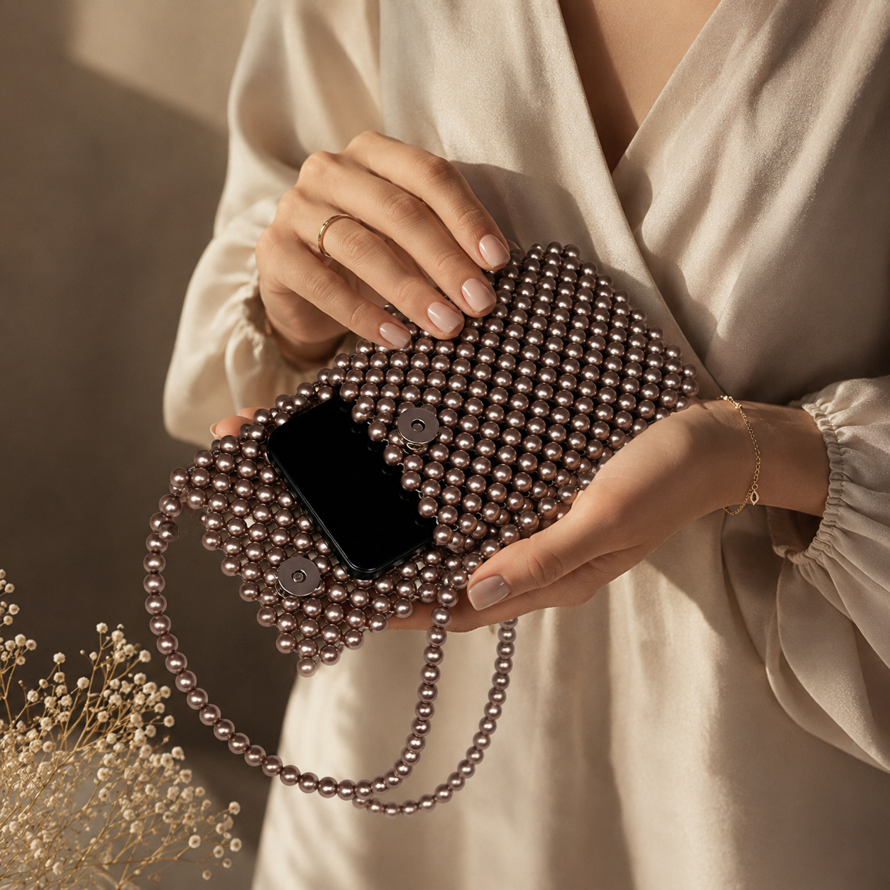 Pochette téléphone "TELYA" Café – Image 2